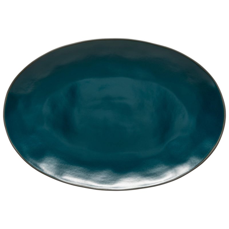 Oval Platter 45cm Costa Nova Stacked Organic Deep Sea 