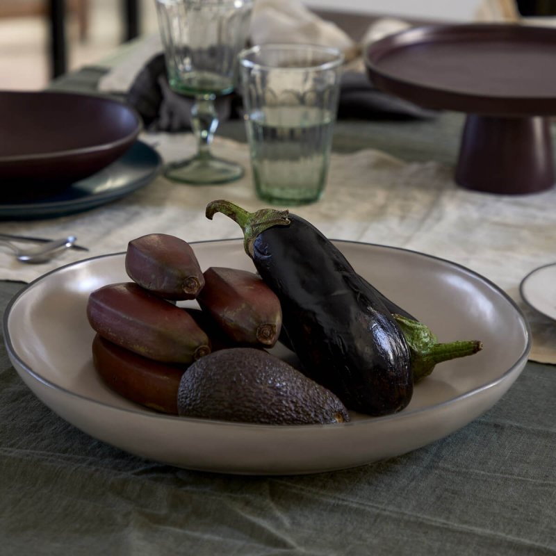 Μπολ Σερβιρίσματος Ρηχό 37cm Costa Nova Stacked Organic Cremini