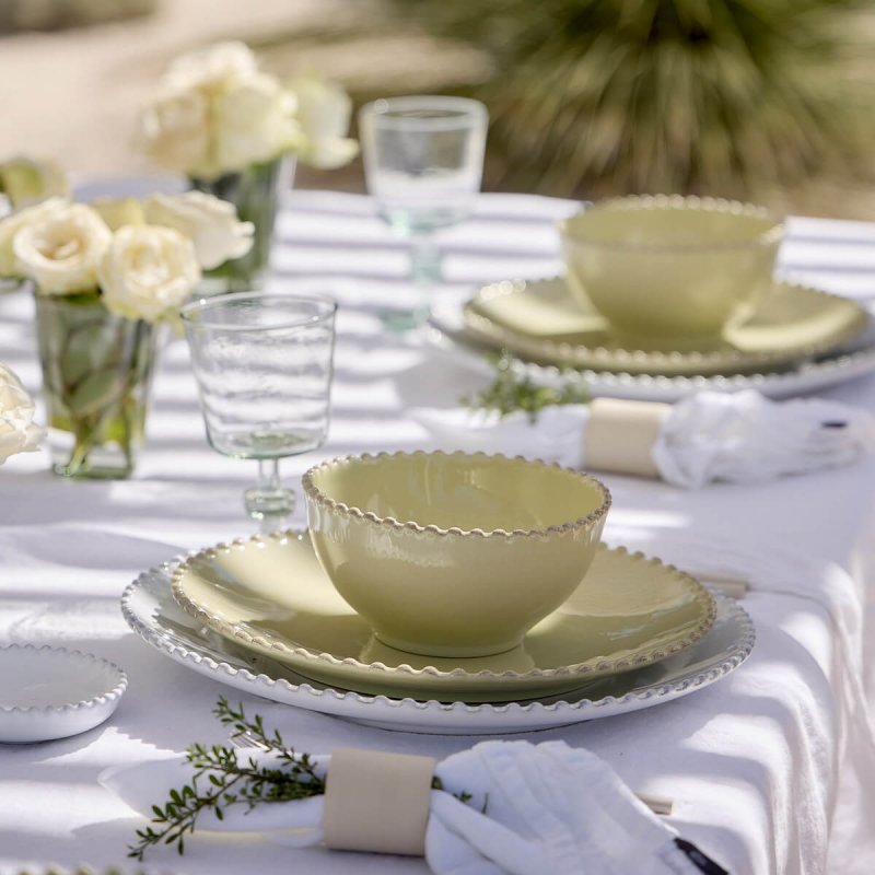 Soup / Cereal bowl 17cm Costa Nova Pearl Lilly Green