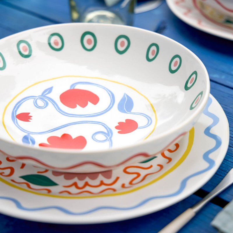 Πιάτο Βαθύ 25cm Costa Nova Summer Bliss tulip