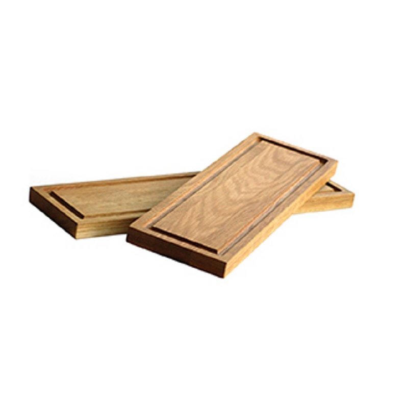 Ξύλινο πλατό 37x12cm με αυλάκι Craster Modern Small Long Oak 