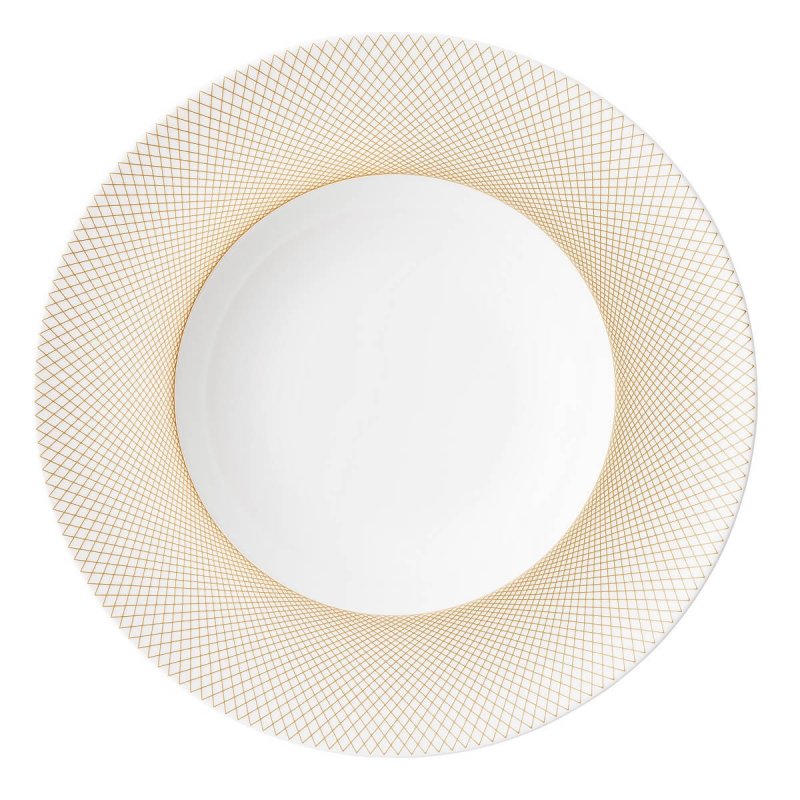Pasta Plate 29,5cm Degrenne Graphique Classique Doré