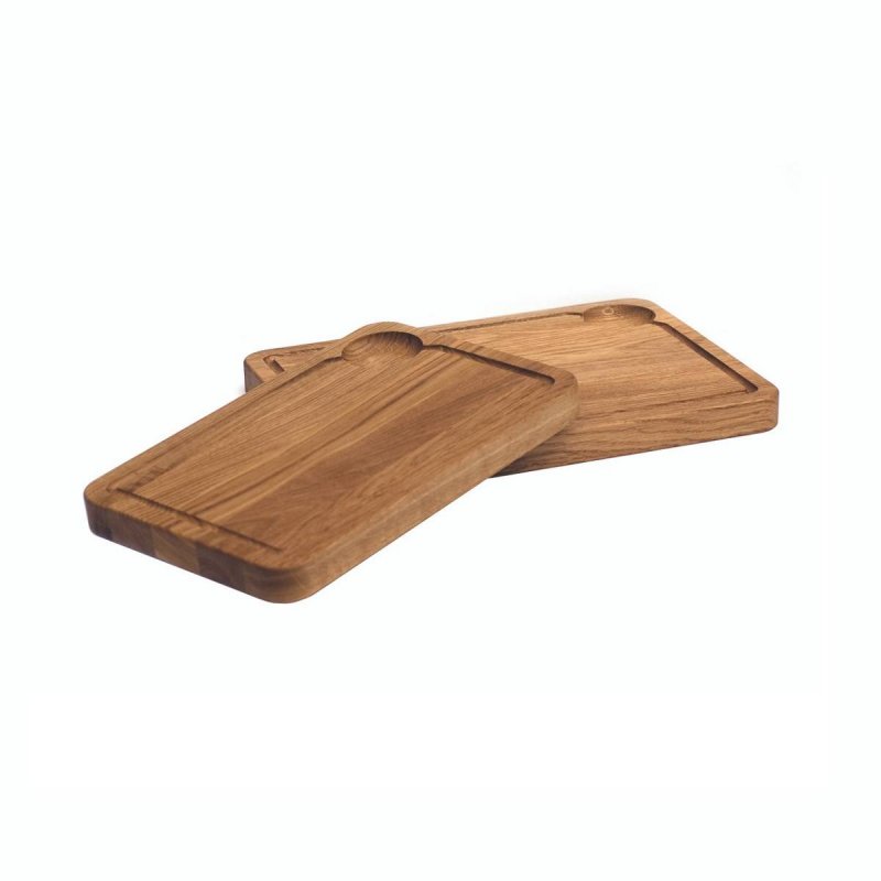 Ξύλινο πλατό 34x22cm με αυλάκι Craster Steak Plate Oak 
