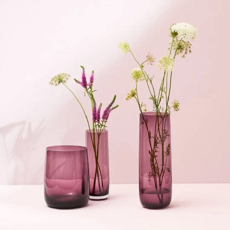 Βάζο Γυάλινο 18cm Asa Ajana Berry