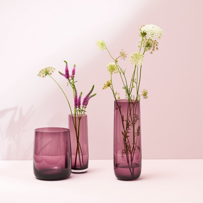 Βάζο Γυάλινο 22cm Asa Ajana Berry