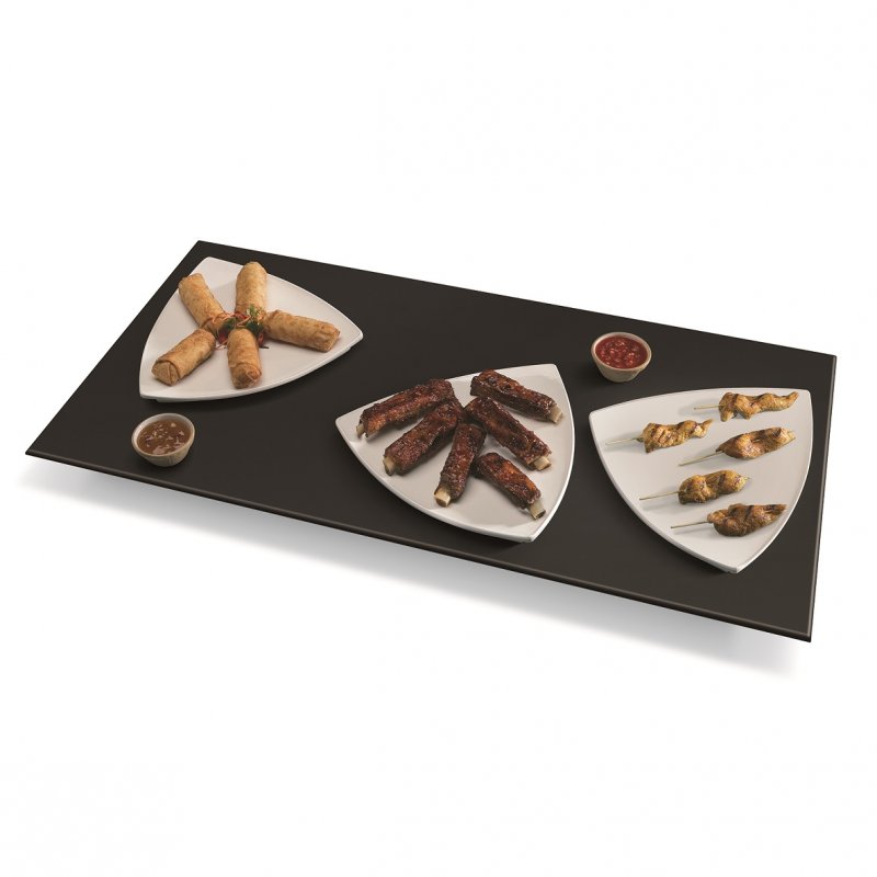Portable Rectangular Heated Simulated Stone Shelf Hatco  Glo-Ray® GRSS-3018