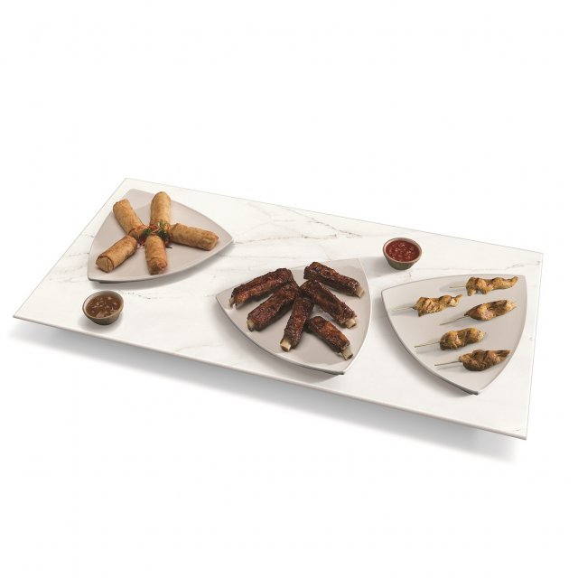 Portable Rectangular Heated Simulated Stone Shelf Hatco  Glo-Ray® GRSS-3618