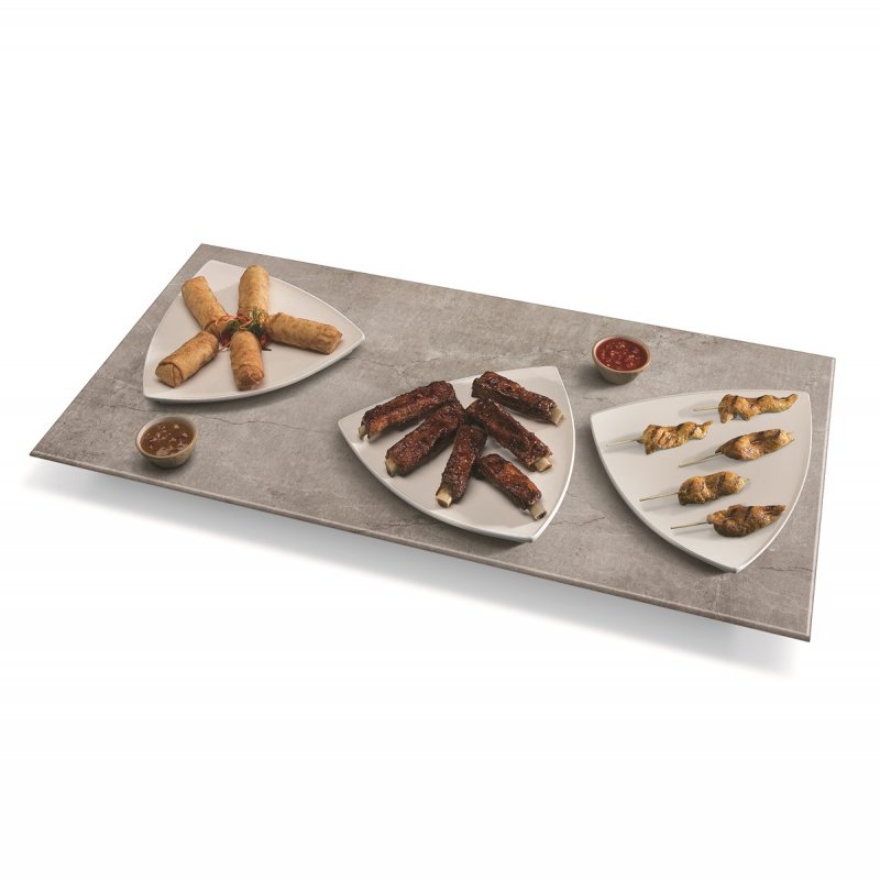 Portable Rectangular Heated Simulated Stone Shelf Hatco  Glo-Ray® GRSS-3018