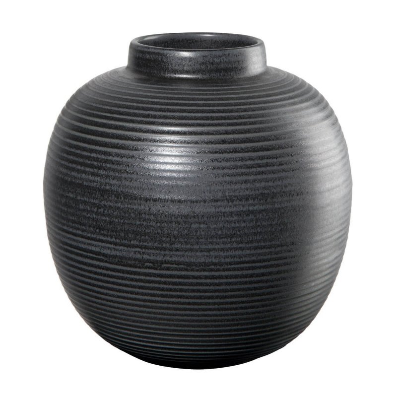 Vase Stoneware 29cm Asa Selection Japandi Matt Black