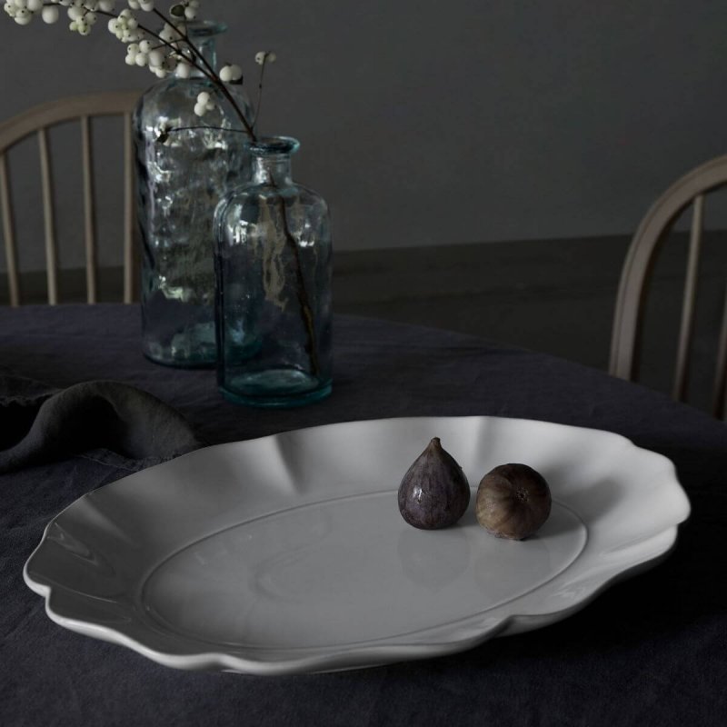 Oval platter 40cm Costa Nova Rosa White