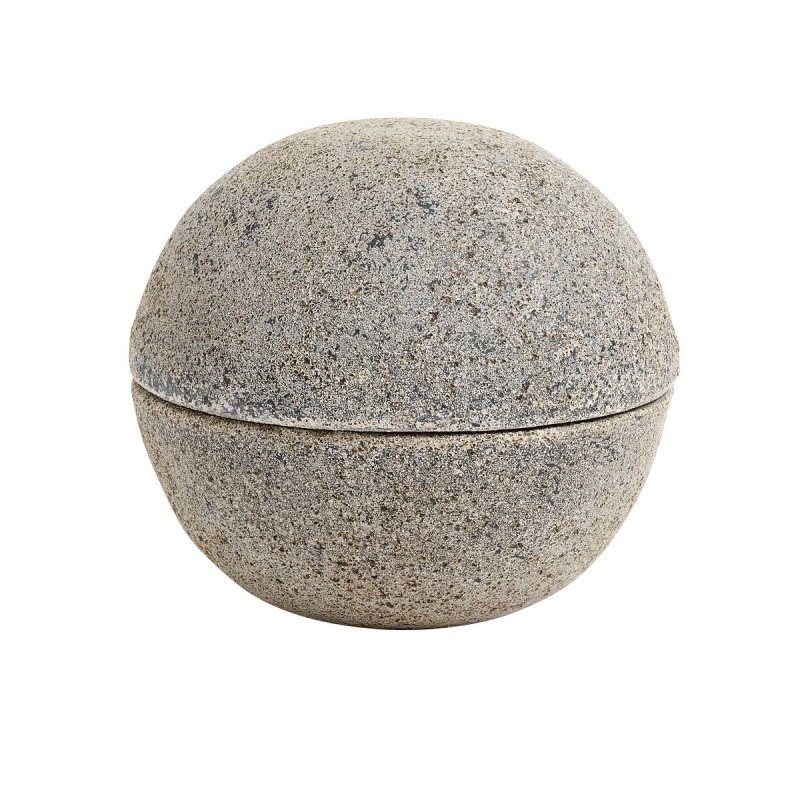 Storage Jar Bonbonniere 15cm Muubs Stain Terracotta - Grey Brown 
