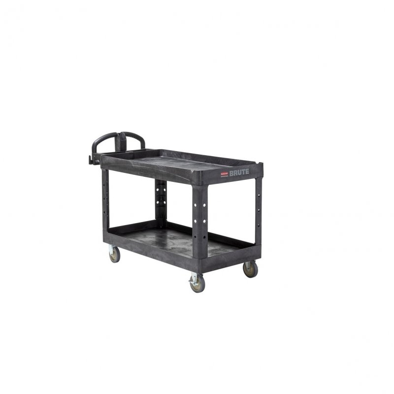 Heavy Duty Utility Cart Rubbermaid BRUTE Large -2 Shelves 340kg